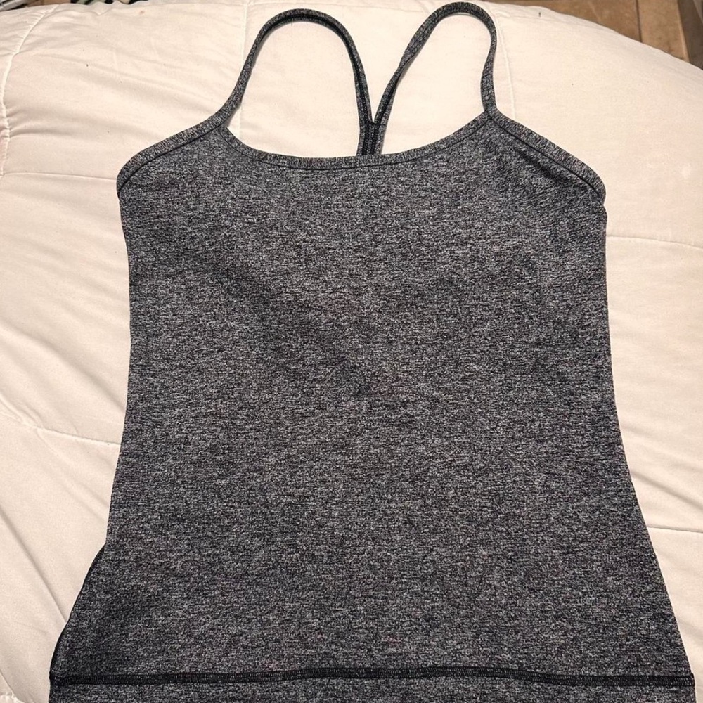 SOLD: Lululemon Gray Power Y Tank